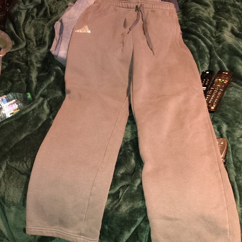 Adidas Gray Sweatpants Relaxed Fit Joggers